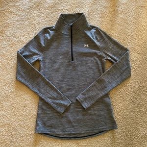 Under Armour gray quarter zip XS